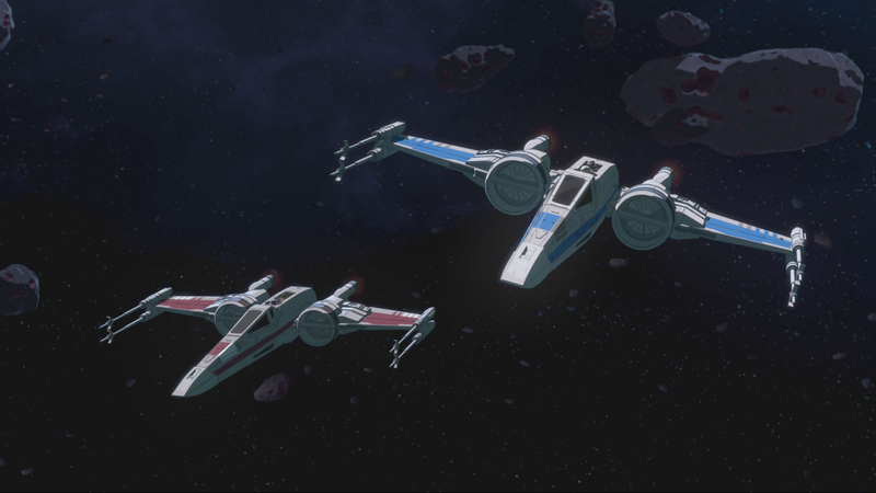 Poe said he had a gift for Kaz, an X-Wing, but then took it back, which was odd.